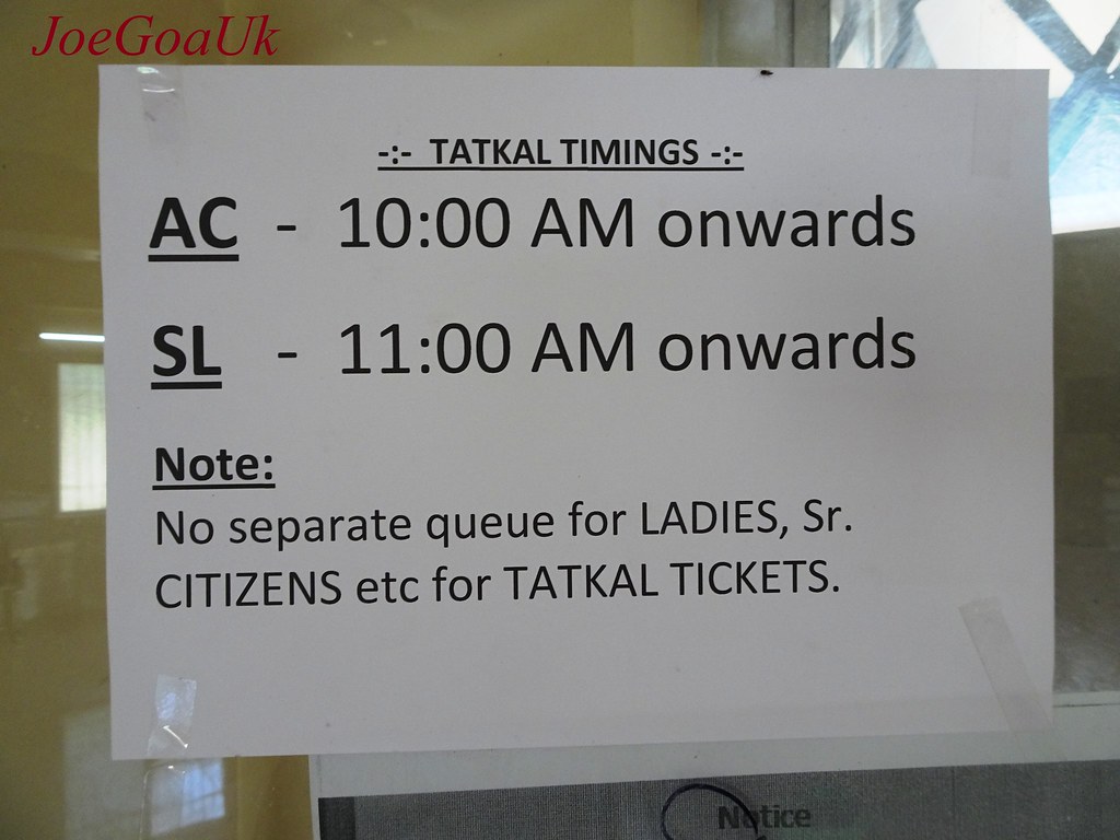Tatkal ticket booking